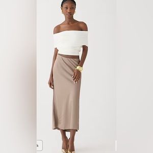 New with tags Jcrew Gwyneth Slip Skirt medium
